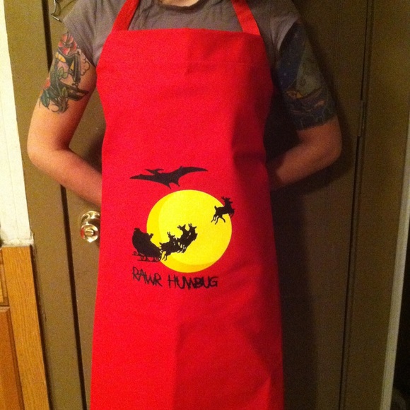 samanthasaurus Other - Rawr Humbug Pterodactyl Reindeer Snatcher Apron